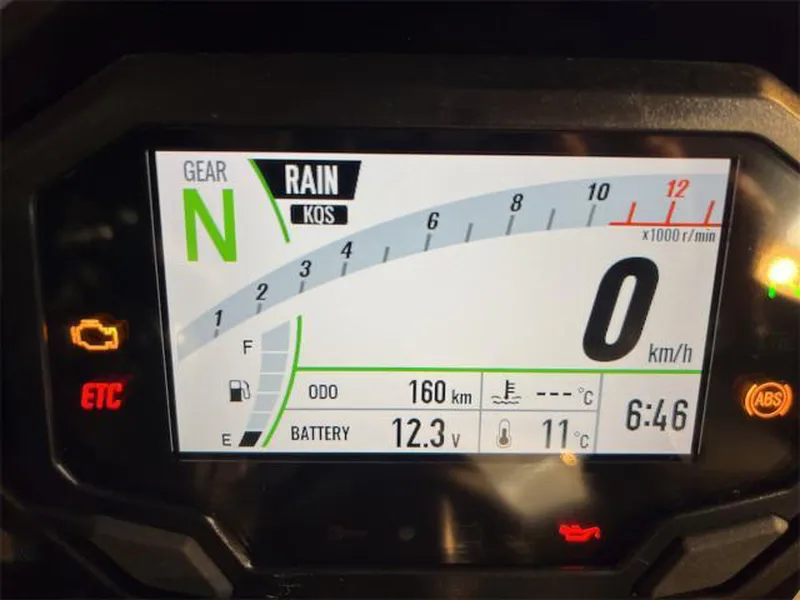 Ninja1100SX 2025年モデル メーター周り