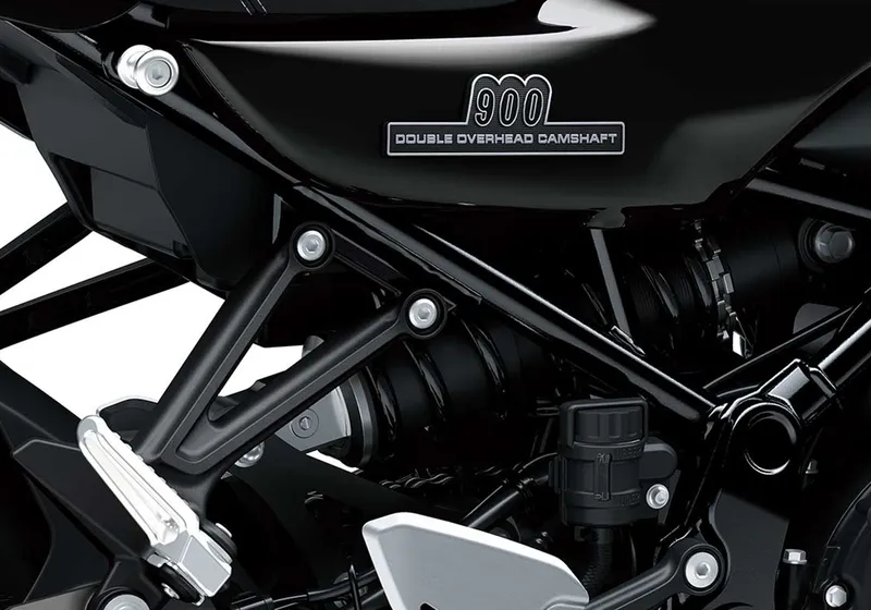2027年モデル カワサキZ900RS ブラックボールエディション サスペンション周りの画像